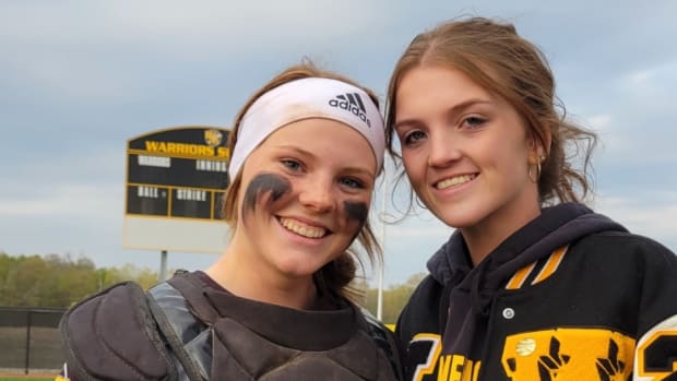 Watkins Memorial softball Carsyn Cassidy and Jordan Wycuff